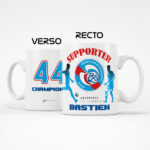 Mug Strasbourg Foot Ligue 1 à personnaliser avec prénom et numéro