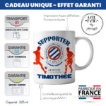 Mug Montpellier Foot Ligue 1 à personnaliser avec prénom et numéro