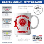 Mug Reims Foot Ligue 1 à personnaliser avec prénom et numéro