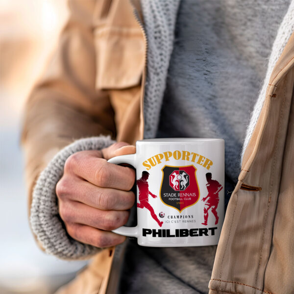 Mug Rennes Foot Ligue 1 à personnaliser avec prénom et numéro