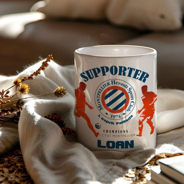 Mug Montpellier Foot Ligue 1 à personnaliser avec prénom et numéro