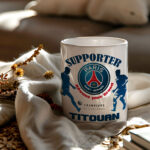 Mug PSG Foot Ligue 1 à personnaliser avec prénom et numéro